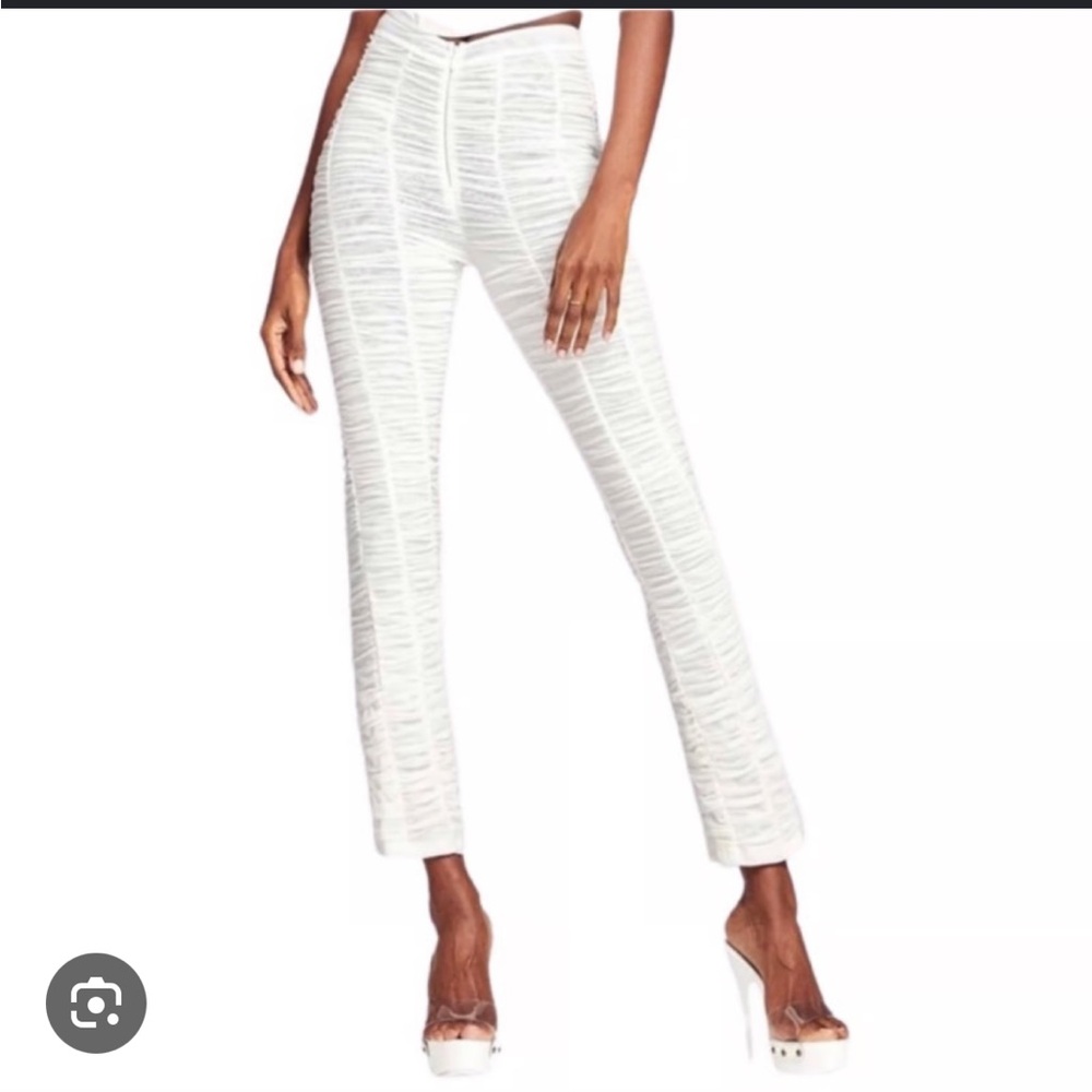 I.AM.GIA Ophelia White Ruched Pencil Skirt